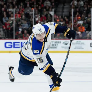 Colton Parayko Holding His Hockey Stick Wallpaper