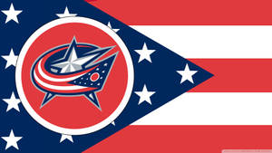 Columbus Blue Jackets Flag Wallpaper