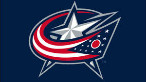 Columbus Blue Jackets On Blue Backdrop Wallpaper