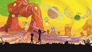 Come Visit The Interdimensional World Of Rick And Morty Wallpaper