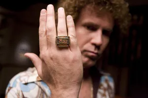 Comedian Will Ferrell Strikes A Hilarious Pose Wallpaper