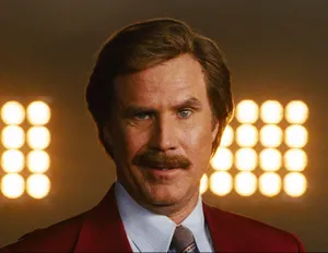 Comedic Actor Will Ferrell Striking A Pose Wallpaper