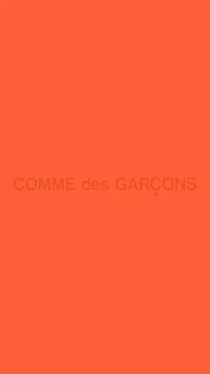 Comme Des Garçons Bright Orange Wallpaper