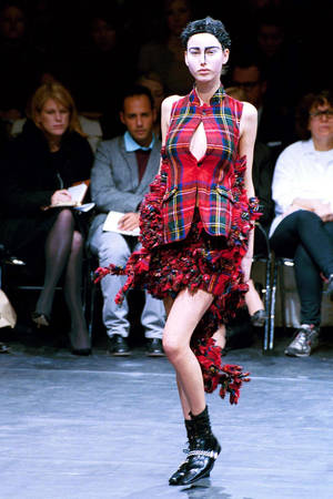 Comme Des Garçons Plaid Dress Wallpaper