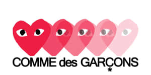 Comme Des Garçons Play Fading Hearts Wallpaper