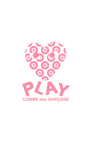 Comme Des Garçons Play Pink Heart Wallpaper