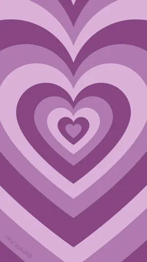 Concentric Purple Heart Pfp Wallpaper