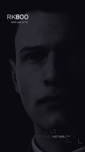 Connor Dark Portrait Detroit Become Human Wallpaper