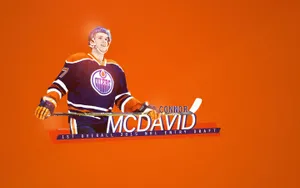 Connor Mcdavid Edmonton Oilers Fan Art Wallpaper