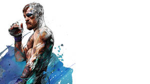 Conor Mcgregor Art In White Wallpaper