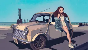 Conquer The Points In Anime Drift Wallpaper