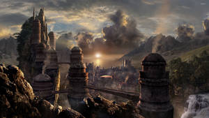 Conquer The Ruins Of Markarth In The Elder Scrolls Wallpaper