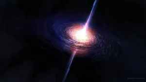 Converging Stars Of A Black Hole Wallpaper