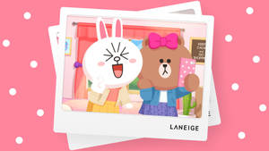 Cony & Choco Take A Selfie! Wallpaper