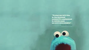Cookie Monster Inspirational Desktop Wallpaper