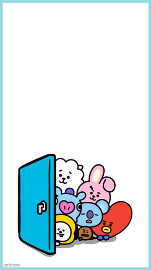 Cooky Bt21 And Friends Wallpaper