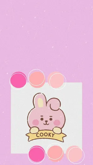 Cooky Bt21 Yellow Ribbon Wallpaper