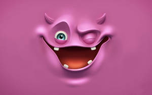 Cool 3d Ghost Pink Slime Wallpaper