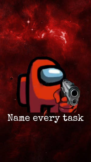 Cool Among Us Name Every Task Wallpaper