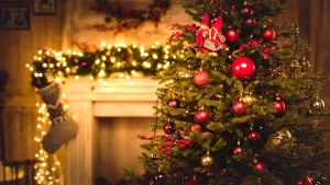 Cool And Cozy Christmas Tree Desktop Wallpaper
