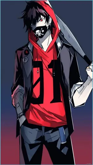 Cool Anime Boy With Mask Wallpaper