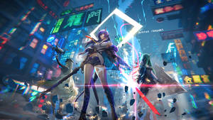 Cool Anime Futuristic City Wallpaper