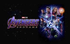 Cool Avengers Poster In Space Wallpaper