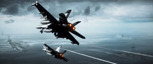 Cool Battlefield 3 Flying Fighter Jets Wallpaper