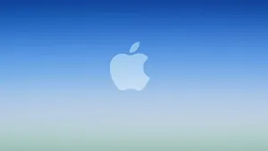 Cool Blue Apple Gradient Wallpaper