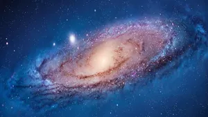 Cool Blue Galaxy Image Wallpaper