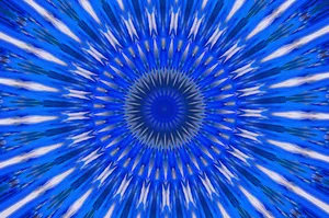 Cool Blue Kaleidoscope Wallpaper