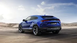 Cool Blue Lambo Truck Wallpaper