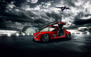 Cool Car Red Mercedes Benz Wallpaper