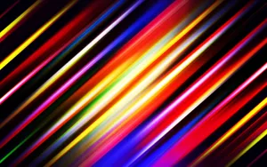 Cool Colored Metallic Lights Lines Abstract Wallpaper