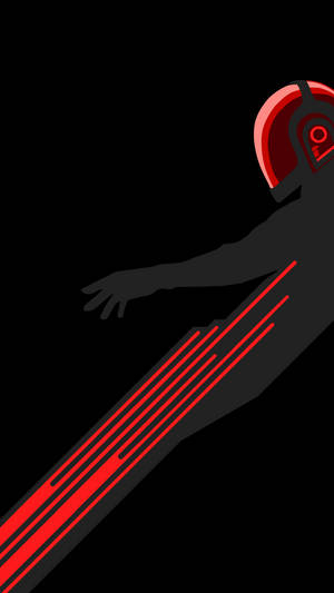 Cool Daft Punk Vector In A Bright Amoled Style Wallpaper