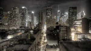 Cool Desktop Night Cityscape Wallpaper