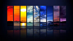 Cool Desktop Weather Collage Wallpaper