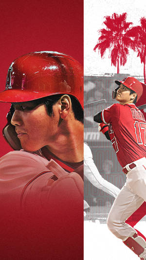 Cool Digital Art Of Shohei Ohtani Wallpaper