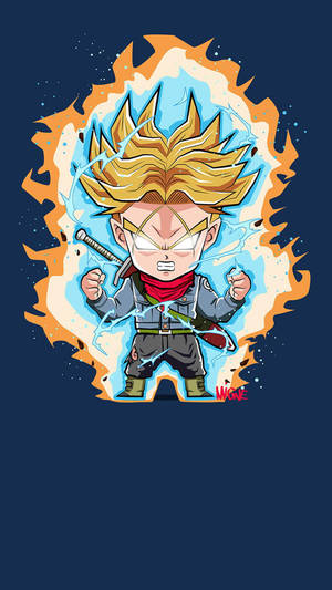 Cool Dragon Ball Z Chibi Art Wallpaper