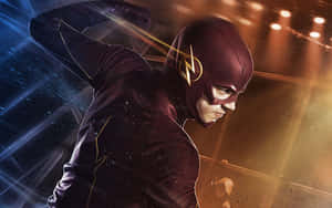 Cool Flash Tv Show Poster Fighting Wallpaper
