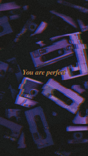 Cool For Girls Cassette Tape Glitch Wallpaper