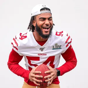 Cool Fred Warner Football Portrait Wallpaper