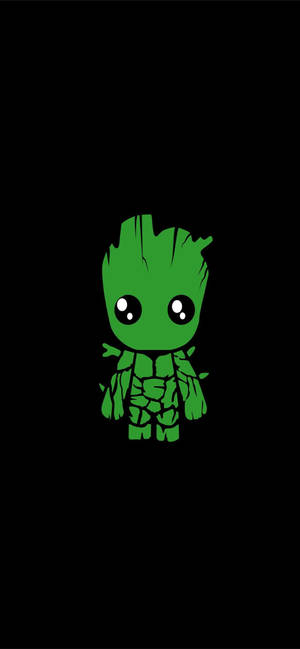 Cool Green Baby Groot Wallpaper