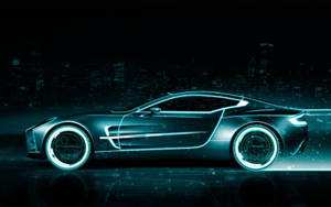 Cool Green Neon Car Wallpaper