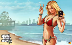 Cool Gta Beach Girl Wallpaper