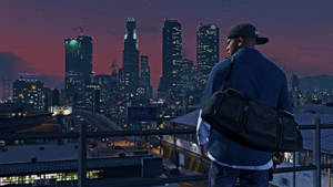 Cool Gta Man With Bag Wallpaper