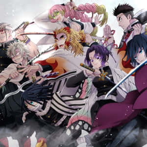 Cool Hashira Characters Demon Slayer Ipad Wallpaper