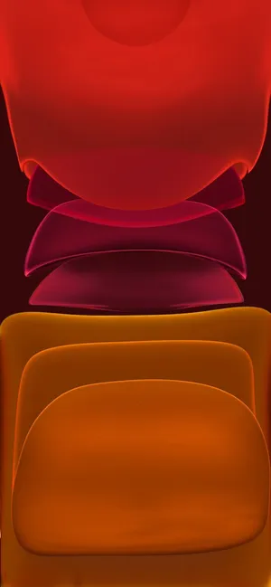 Cool Iphone 11 Orange And Red Blobs Wallpaper