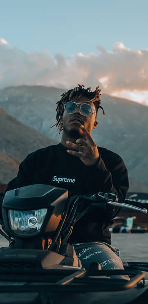 Cool Juice Wrld Atv Ride Wallpaper