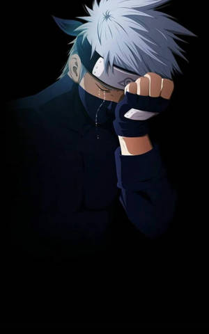 Cool Kakashi Showing Emotions Wallpaper